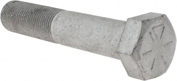 Armor Coat - 3/4-16 UNF, 4" Length Under Head Hex Head Cap Screw - Partially Threaded, Grade 8 Steel, 1-1/8" Hex - Benchmark Tooling