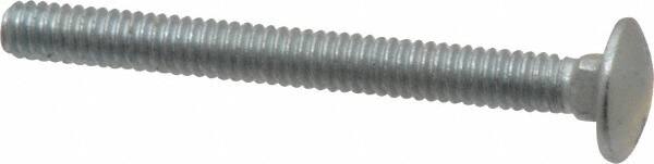 Value Collection - 1/4-20 UNC 2-1/2" Length Under Head, Standard Square Neck, Carriage Bolt - Grade 5 Steel, Zinc-Plated Finish - Benchmark Tooling