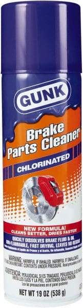 Gunk - Chlorinated Brake Parts Cleaner - 19 oz Aerosol Can - Benchmark Tooling