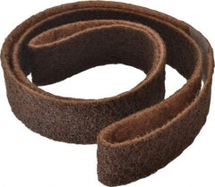 3M - 2" Wide x 72" OAL, Aluminum Oxide Abrasive Belt - Aluminum Oxide, Coarse, Nonwoven, Series SC-BS - Benchmark Tooling