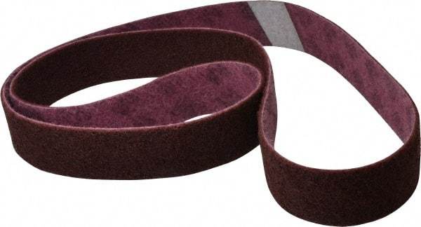 3M - 2" Wide x 72" OAL, Aluminum Oxide Abrasive Belt - Aluminum Oxide, Medium, Nonwoven, Series SC-BL - Benchmark Tooling