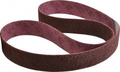 3M - 2" Wide x 60" OAL, Aluminum Oxide Abrasive Belt - Aluminum Oxide, Medium, Nonwoven, Series SC-BL - Benchmark Tooling