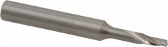 Onsrud - 1/8" Cutting Diam x 1/4" Length of Cut, 1 Flute, Upcut Spiral Router Bit - Uncoated, Right Hand Cut, Solid Carbide, 2" OAL x 1/4" Shank Diam, Single Edge, 21° Helix Angle - Benchmark Tooling