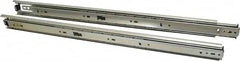 Knape & Vogt - 22" Slide Length, 22" Travel Length, Steel Precision Drawer Slide - 1/2" Wide, 1-13/16" High, 100 Lb Capacity at Full Extension, Chrome Finish - Benchmark Tooling