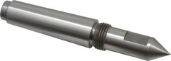 Riten - 3/4" Head Diam, Steel Long Point Solid Dead Center - 3MT Morse Taper, 3/4" Point Diam, 2" Point Length, 2-7/16" OAL - Benchmark Tooling