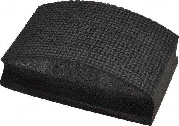 AMPLEX - Fine Grade, 120 Grit, Diamond Hand Pad - Black, 2-1/8" Wide x 3-1/2" Long x 1-1/2" Thick, Coated - Benchmark Tooling