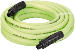 Legacy - 1/2" ID x 0.74" OD 25' Long Multipurpose Air Hose - MNPT x MNPT Ends, 300 Working psi, 140°, 3/8" Fitting, Green - Benchmark Tooling