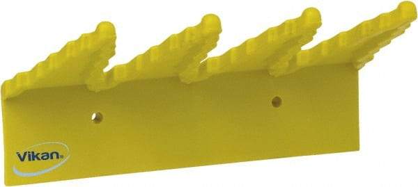 Vikan - 22 Lb, 6-1/2" Wide, 2-1/2" High, Polypropylene, Wall Bracket - 9-1/2" Long, 3 Holders - Benchmark Tooling