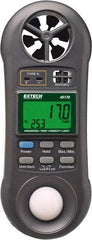 Extech - -148 to 2,372°F, 10 to 95% Humidity Range, Thermo-Hygrometer, Anemometer and Light Meter - 4% Relative Humidity Accuracy - Benchmark Tooling