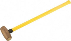 American Hammer - 8 Lb Head Nonsparking Hammer - 33" OAL, 30-1/2" Long Fiberglass Handle - Benchmark Tooling