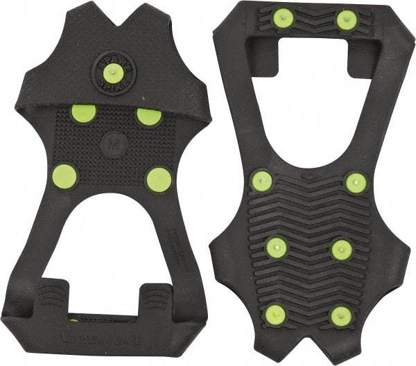 Winter Walking - Size 5-6.5, (Women's Size 4.5-6) Overboot Cleat - Tungsten Carbide Stud Traction, Black - Benchmark Tooling