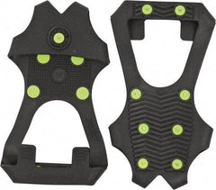 Winter Walking - Size 14, (Women's Size 12) Overboot Cleat - Steel Studs Traction, Black - Benchmark Tooling