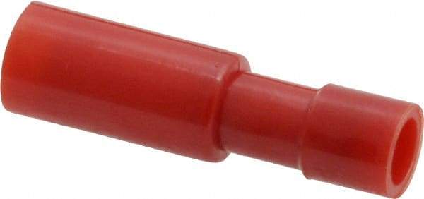 3M - 22 to 18 AWG Bullet Connector - 0.156" Bullet Diam, Red Nylon Insulation - Benchmark Tooling