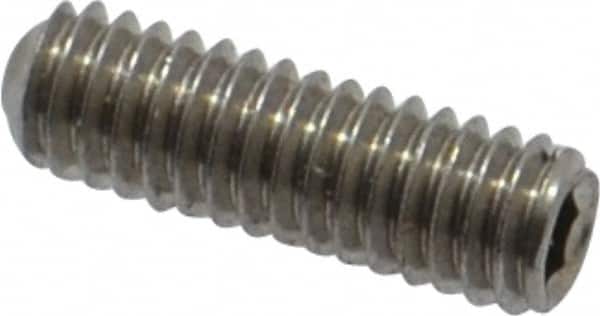 Value Collection - M2.5x0.45 Metric Coarse, 8mm OAL, Cup Point Set Screw - Grade 18-8 & Austenitic A2 Stainless Steel, 1.3mm Key - Benchmark Tooling