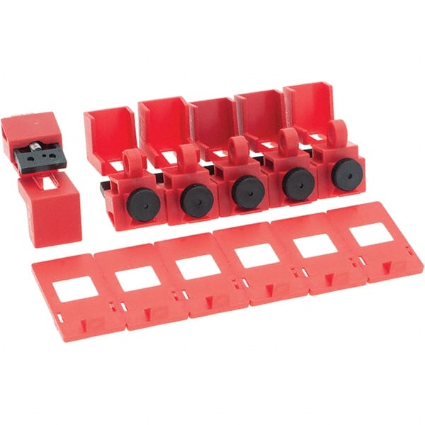 Brady - Pack of (6), Single-Pole Circuit Breaker Lockouts - Benchmark Tooling