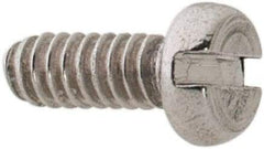 Value Collection - M1.6x0.35 Metric Coarse, 4mm Length Under Head Slotted Drive Machine Screw - Pan Head, Grade 18-8 & A2 Stainless Steel, Uncoated, Without Washer - Benchmark Tooling