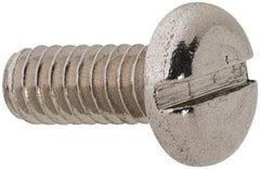 Value Collection - M2x0.40 Metric Coarse, 5mm Length Under Head Slotted Drive Machine Screw - Pan Head, Grade 18-8 & A2 Stainless Steel, Uncoated, Without Washer - Benchmark Tooling