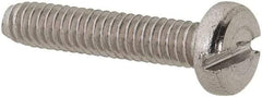Value Collection - M2x0.40 Metric Coarse, 10mm Length Under Head Slotted Drive Machine Screw - Pan Head, Grade 18-8 & A2 Stainless Steel, Uncoated, Without Washer - Benchmark Tooling