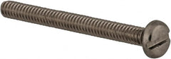 Value Collection - M2x0.40 Metric Coarse, 20mm Length Under Head Slotted Drive Machine Screw - Pan Head, Grade 18-8 & A2 Stainless Steel, Uncoated, Without Washer - Benchmark Tooling