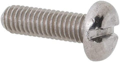 Value Collection - M3x0.50 Metric Coarse, 10mm Length Under Head Slotted Drive Machine Screw - Pan Head, Grade 18-8 & A2 Stainless Steel, Uncoated, Without Washer - Benchmark Tooling