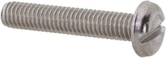 Value Collection - M3x0.50 Metric Coarse, 16mm Length Under Head Slotted Drive Machine Screw - Pan Head, Grade 18-8 & A2 Stainless Steel, Uncoated, Without Washer - Benchmark Tooling