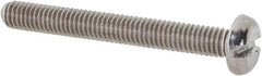 Value Collection - M3x0.50 Metric Coarse, 25mm Length Under Head Slotted Drive Machine Screw - Pan Head, Grade 18-8 & A2 Stainless Steel, Uncoated, Without Washer - Benchmark Tooling