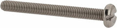 Value Collection - M3x0.50 Metric Coarse, 30mm Length Under Head Slotted Drive Machine Screw - Pan Head, Grade 18-8 & A2 Stainless Steel, Uncoated, Without Washer - Benchmark Tooling