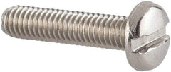 Value Collection - M3.5x0.60 Metric Coarse, 16mm Length Under Head Slotted Drive Machine Screw - Pan Head, Grade 18-8 & A2 Stainless Steel, Uncoated, Without Washer - Benchmark Tooling