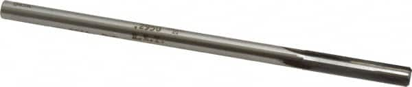 Made in USA - Letter M Carbide-Tipped 4 Flute Chucking Reamer - Straight Flute, 9/32" Straight Shank, 1-1/2" Flute Length, 6" OAL - Benchmark Tooling