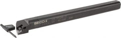Seco - 1.3" Min Bore Diam, 12" OAL, 1" Shank Diam, A-PDQN Indexable Boring Bar - DNMU 332 Insert, Pin Holding Method - Benchmark Tooling