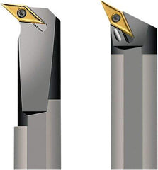 Seco - 32mm Min Bore Diam, 200mm OAL, 25mm Shank Diam, A-PVPN Indexable Boring Bar - 34mm Max Bore Depth, VNMU 1304.. Insert, Pin Holding Method - Benchmark Tooling