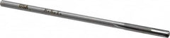 Made in USA - #14 Carbide-Tipped 4 Flute Chucking Reamer - Straight Flute, 11/64" Straight Shank, 1-1/8" Flute Length, 4-1/2" OAL - Benchmark Tooling