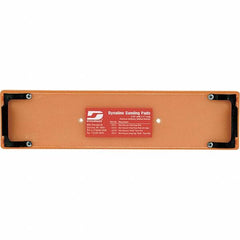 Dynabrade - 11 x 2-3/4" Rectangular Adhesive/PSA Backing Pad - File Board Sander Compatible, Clip Attachment, Nonvacuum Pad, 3/8" Thick, Medium Density - Benchmark Tooling