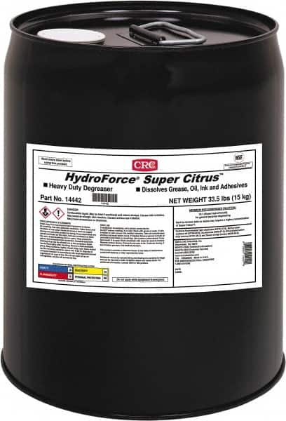 CRC - 5 Gal Bucket Cleaner/Degreaser - Liquid, Citrus - Benchmark Tooling