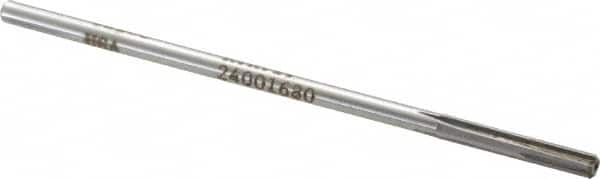 Made in USA - 0.168" Carbide-Tipped 4 Flute Chucking Reamer - Straight Flute, 0.151" Straight Shank, 1" Flute Length, 4" OAL - Benchmark Tooling