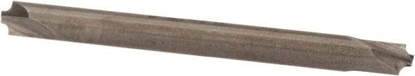 Value Collection - 1/32" Radius, 1/8" Mill Diam, 2 Flute Solid Carbide Corner Rounding End Mill - Double End, Uncoated, 1-1/2" OAL, 1/8" Shank Diam - Benchmark Tooling