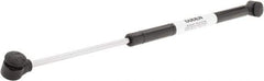Made in USA - 0.24" Rod Diam, 0.59" Tube Diam, 50 Lb Capacity, Hydraulic Dampers - Compression, 15.02" Extended Length, 5" Stroke Length, Plastic Ball Socket, Chrome-Plated Piston - Benchmark Tooling