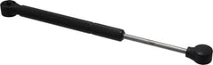 Made in USA - 0.32" Rod Diam, 0.87" Tube Diam, 100 Lb Capacity, Hydraulic Dampers - Extension, 12.24" Extended Length, 4" Stroke Length, Plastic Ball Socket, Chrome-Plated Piston - Benchmark Tooling