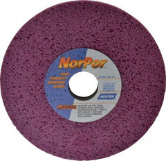 Norton - 7" Diam x 1-1/4" Hole x 1/2" Thick, H Hardness, 46 Grit Surface Grinding Wheel - Aluminum Oxide, Type 1, Coarse Grade, 3,600 Max RPM, Vitrified Bond, No Recess - Benchmark Tooling