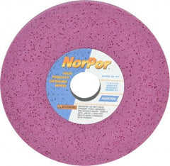 Norton - 7" Diam x 1-1/4" Hole x 1/2" Thick, H Hardness, 60 Grit Surface Grinding Wheel - Aluminum Oxide, Type 1, Medium Grade, 3,600 Max RPM, Vitrified Bond, No Recess - Benchmark Tooling