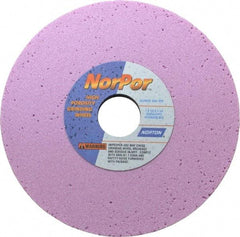 Norton - 7" Diam x 1-1/4" Hole x 1/2" Thick, G Hardness, 60 Grit Surface Grinding Wheel - Aluminum Oxide, Type 1, Medium Grade, 3,600 Max RPM, Vitrified Bond, No Recess - Benchmark Tooling