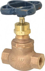 NIBCO - 1/4" Pipe, Threaded Ends, Bronze Integral Globe Valve - Bronze Disc, Screw-In Bonnet, 200 psi WOG, 125 psi WSP, Class 125 - Benchmark Tooling