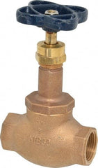 NIBCO - 3/4" Pipe, Threaded Ends, Bronze Integral Globe Valve - Bronze Disc, Screw-In Bonnet, 200 psi WOG, 125 psi WSP, Class 125 - Benchmark Tooling