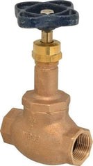 NIBCO - 3/4" Pipe, Threaded Ends, Bronze Integral Globe Valve - PTFE Disc, Screw-In Bonnet, 200 psi WOG, 125 psi WSP, Class 125 - Benchmark Tooling