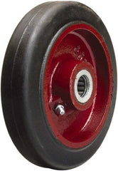 Hamilton - 6 Inch Diameter x 1-1/2 Inch Wide, Rubber on Cast Iron Caster Wheel - 280 Lb. Capacity, 1-3/4 Inch Hub Length, 1-3/16 Inch Axle Diameter, Plain Bore Bearing - Benchmark Tooling