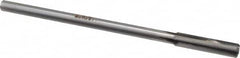 Made in USA - 0.342" Carbide-Tipped 4 Flute Chucking Reamer - Straight Flute, 9/32" Straight Shank, 1-1/2" Flute Length, 6" OAL - Benchmark Tooling
