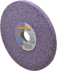 Norton - 8" Diam x 1-1/4" Hole x 1/2" Thick, H Hardness, 46 Grit Surface Grinding Wheel - Ceramic, Type 1, Coarse Grade, 3,600 Max RPM, Vitrified Bond, No Recess - Benchmark Tooling