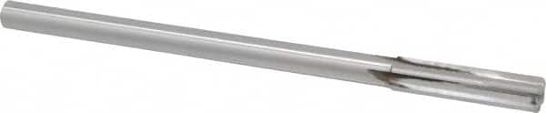 Made in USA - 0.425" Carbide-Tipped 4 Flute Chucking Reamer - Straight Flute, 3/8" Straight Shank, 1-3/4" Flute Length, 7" OAL - Benchmark Tooling