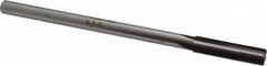 Made in USA - 0.432" Carbide-Tipped 4 Flute Chucking Reamer - Straight Flute, 3/8" Straight Shank, 1-3/4" Flute Length, 7" OAL - Benchmark Tooling