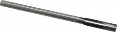 Made in USA - 0.436" Carbide-Tipped 4 Flute Chucking Reamer - Straight Flute, 3/8" Straight Shank, 1-3/4" Flute Length, 7" OAL - Benchmark Tooling